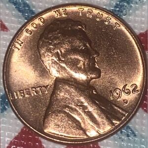 1962 Lincoln Penny Coin